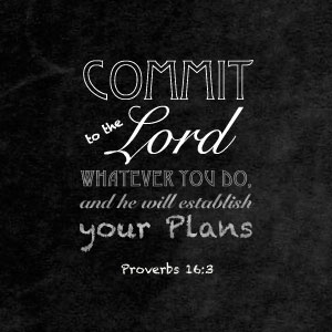 Commit your Plans to the Lord
