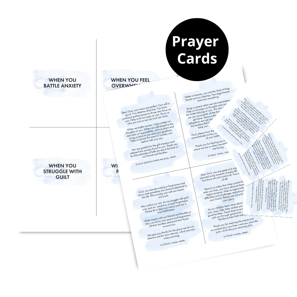 Tame Your Thoughts prayer cards