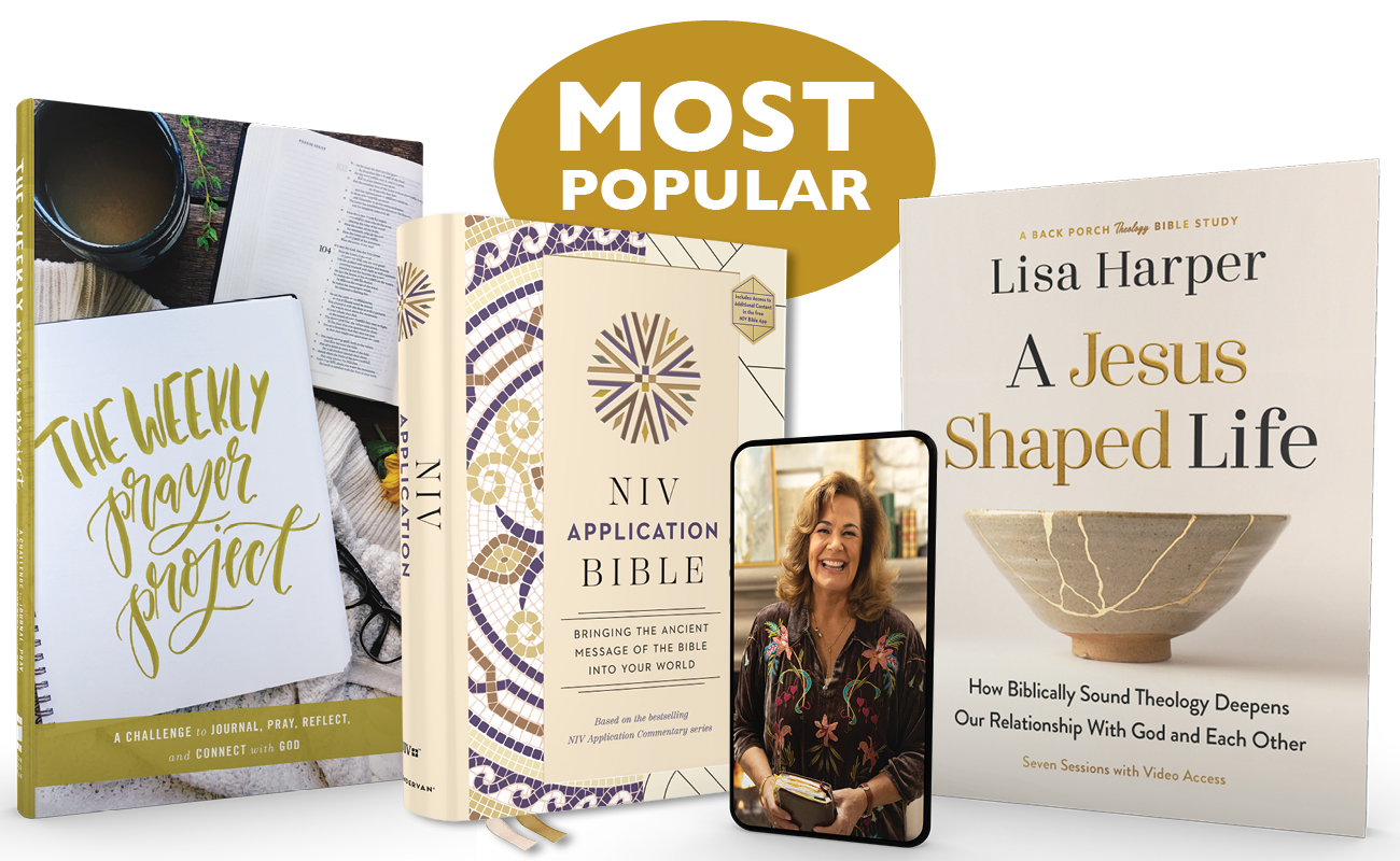 weekly prayer project and NIVAB and A Jesus Shaped Life study guide