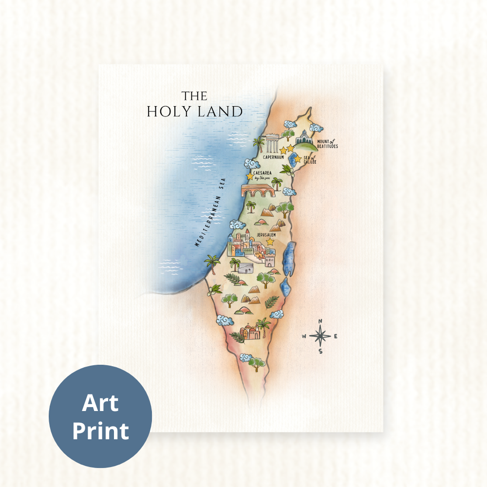 the holy land map